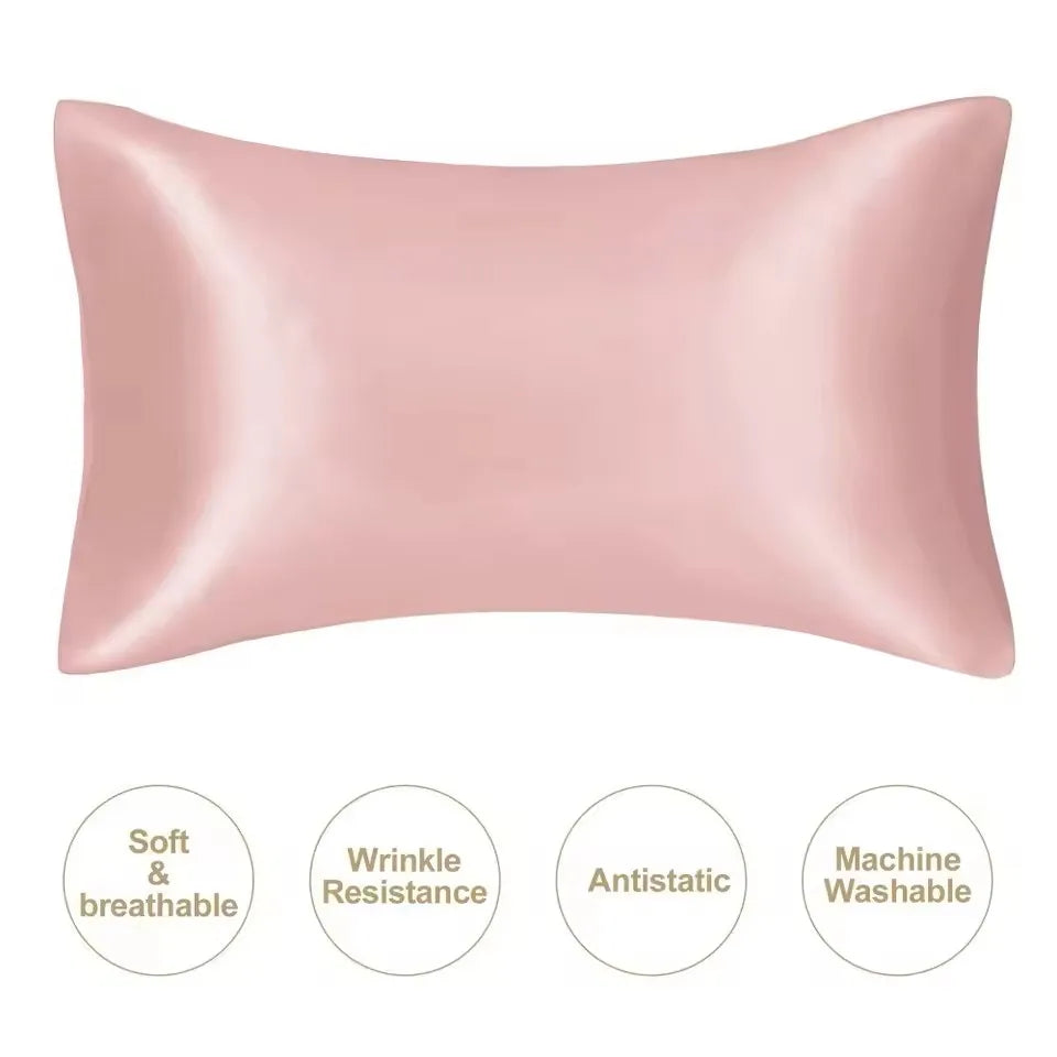 Kuup 1pcs Pillowcase Pillow Cover Silky Satin Hair Beauty Pillow Case Comfortable Pillow Case Home Decor Wholesale