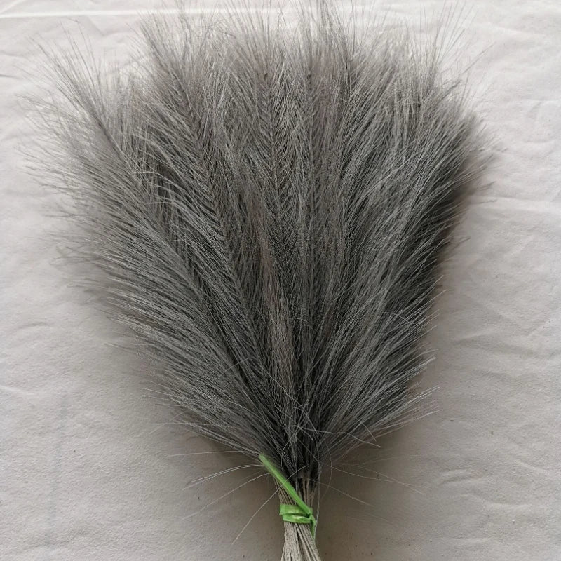 10Pcs Artificial Pampas Grass Bouquet for Home Bedroom Room Wedding Party Decoration Fake Plant Simulation Dried Flower Reed