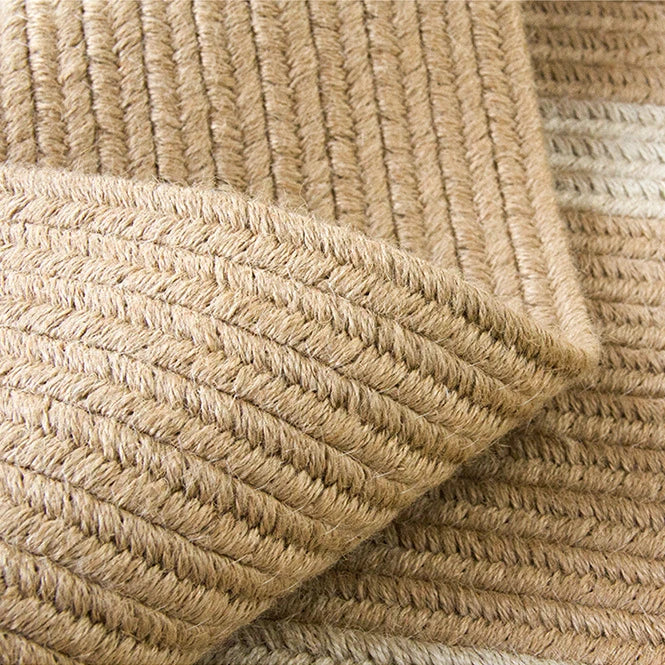 Natural Jute Handwoven Living Room Carpet, Minimalist Bedroom Rug for Home Decoration, Durable and Breathable Floor Mat