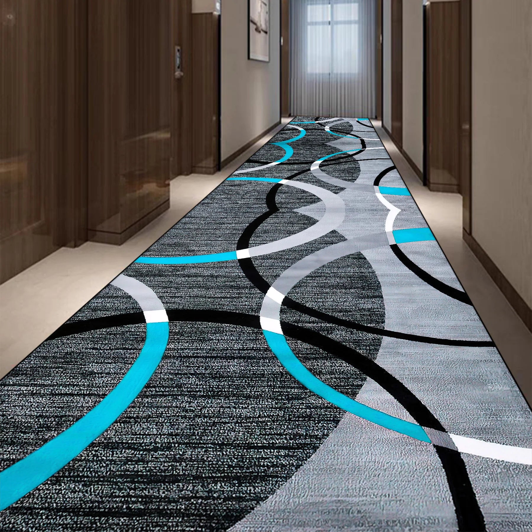 Light Luxury Long Corridor Carpet Runner Washable Hallway Area Rugs Hotel Porch Entry Doormat Non-slip Stairway Floor Mats Ковер