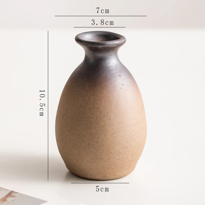 Creative Irregular Stone Shape Ceramic Vase Flowers Plant Potted Hydroponics Mini Vase Interior Aesthetics Home Decoration Gifts