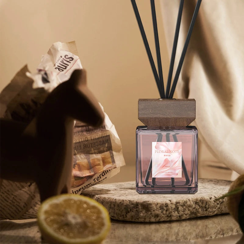 200ml Reed Diffuser Oil Set Aromatherapy Oil with Rattan Sticks Fragrance Room Air Freshener Home Decor Long-Lasting Scent
