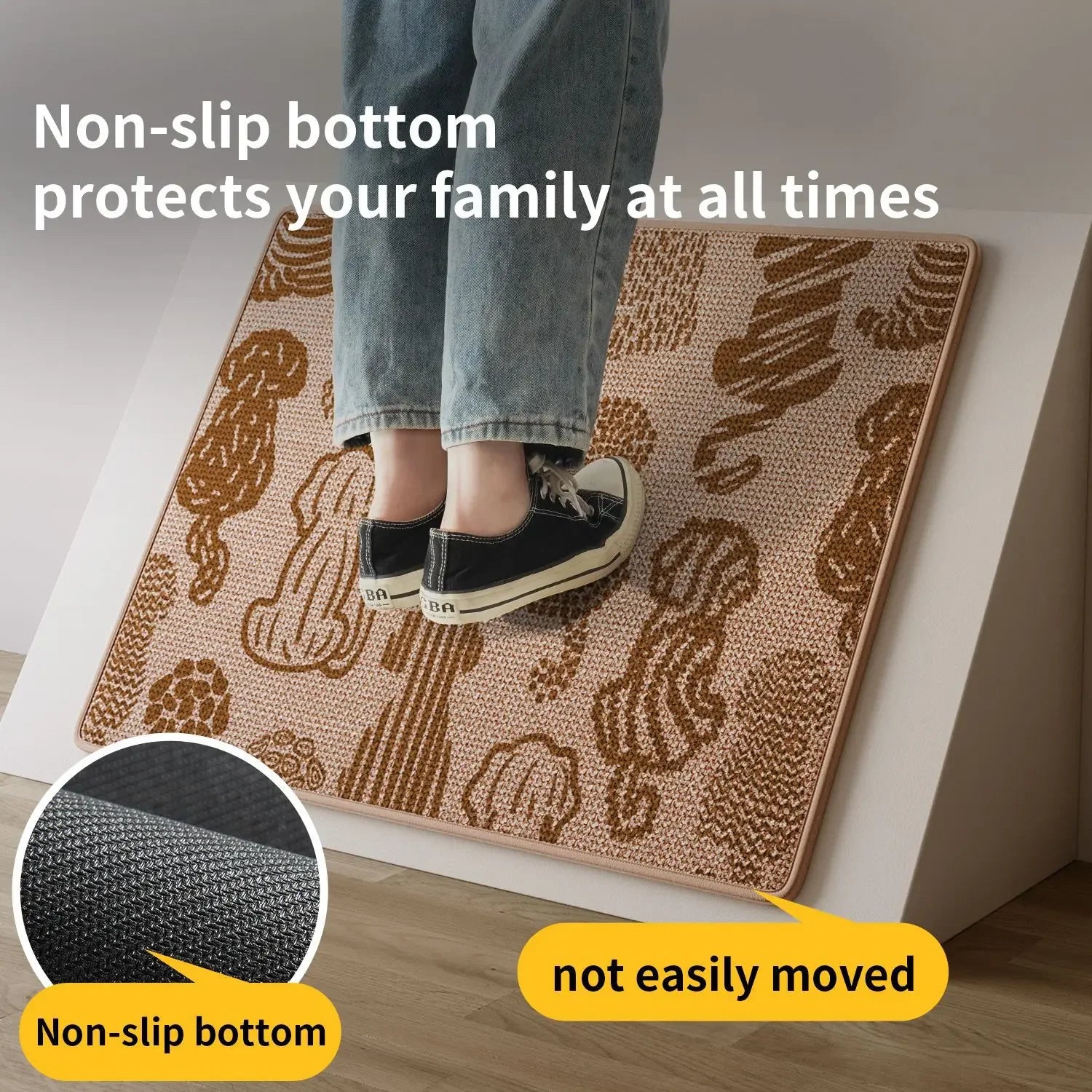 Premium Non-Slip Kitchen Rug – Super Absorbent & Stain-Resistant, Floor Mat with Rubber Backing, Long Runner for Sink/Stove Area