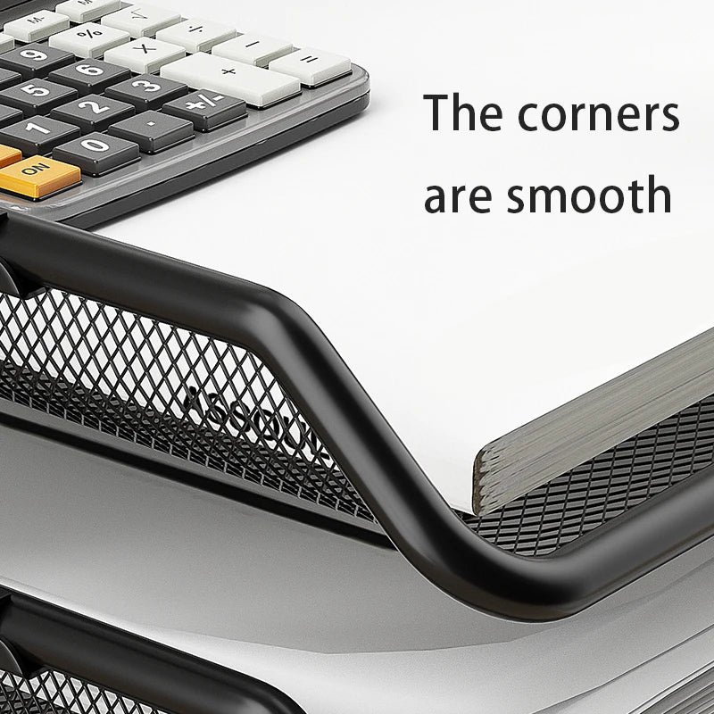 3 Tier Mesh Desk Organizers,Office Supplies Organizer,Desk Organizer Tray,File Storage,Mesh Paper Tray,File Organizer Tray