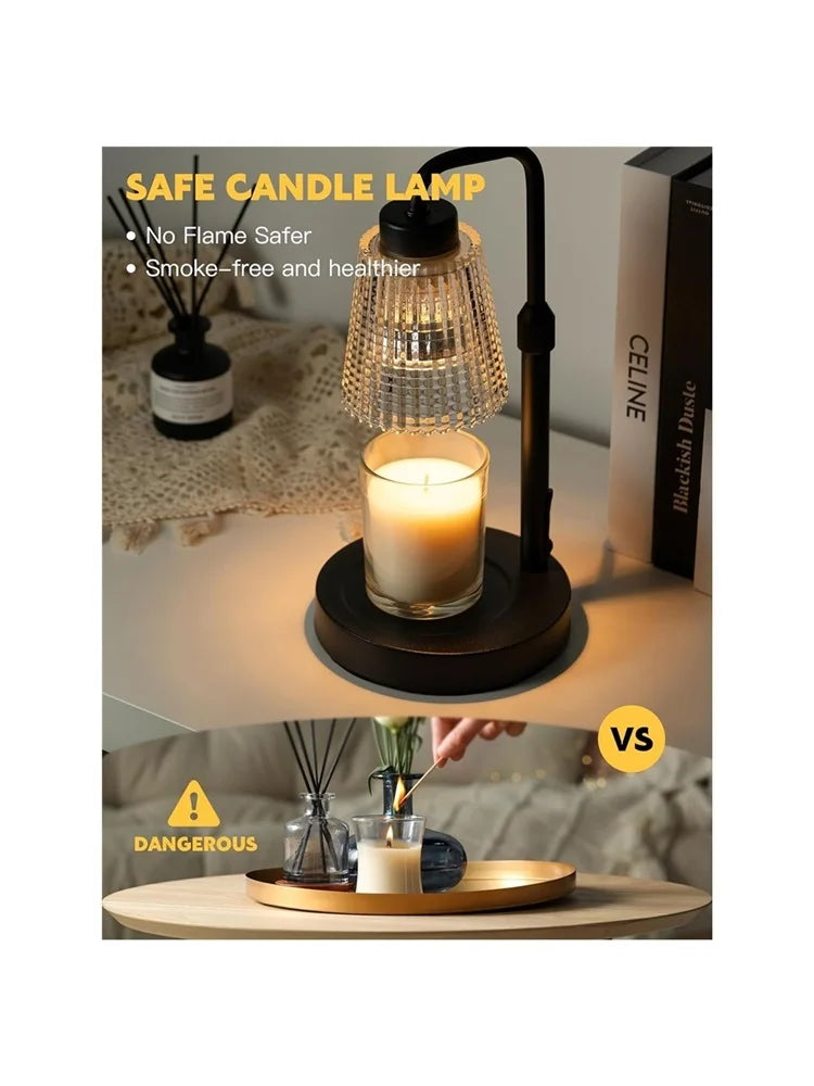 Candle Warmer Lamp with Timer Dimmable, Birthday Gifts for Women Mom, House Warming Gifts New Home Decor, Wax Melt Warmer