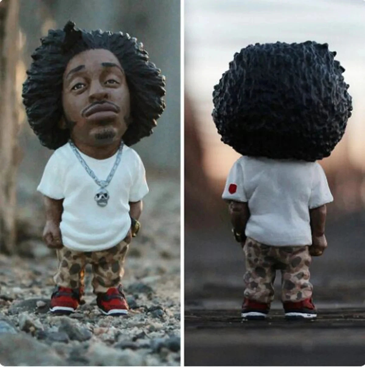 1 Pcs Hip Hop Legend Commemorative Resin Ornaments Home Decoration Memorial Statue Crafts Characters Sculptures and Figurines