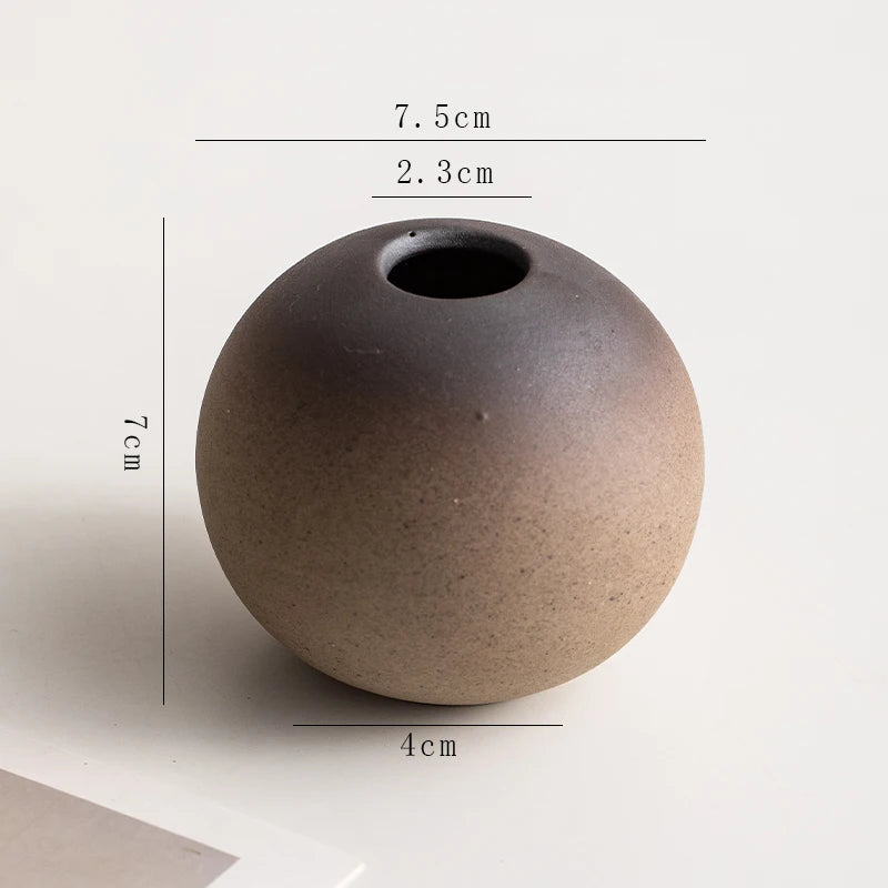 Creative Irregular Stone Shape Ceramic Vase Flowers Plant Potted Hydroponics Mini Vase Interior Aesthetics Home Decoration Gifts