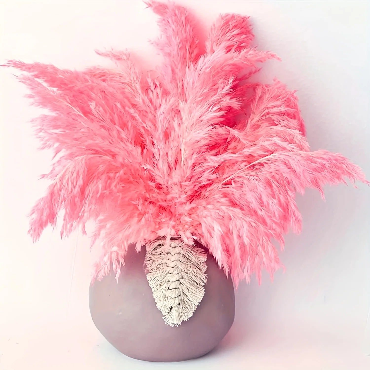 15pcs Large Fluffy Pampas Grass Bouquet Low-Maintenance Dried Flowers for Home Office Outdoor Decor Boho Table Vase Centerpieces