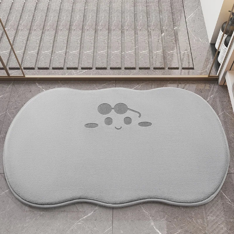 Super Absorbent Bath Mat, Memory Foam Bathroom Rug, Quick Dry Non Slip Door Mat, Plush Toilet Shower Floor Mat, Machine Washable