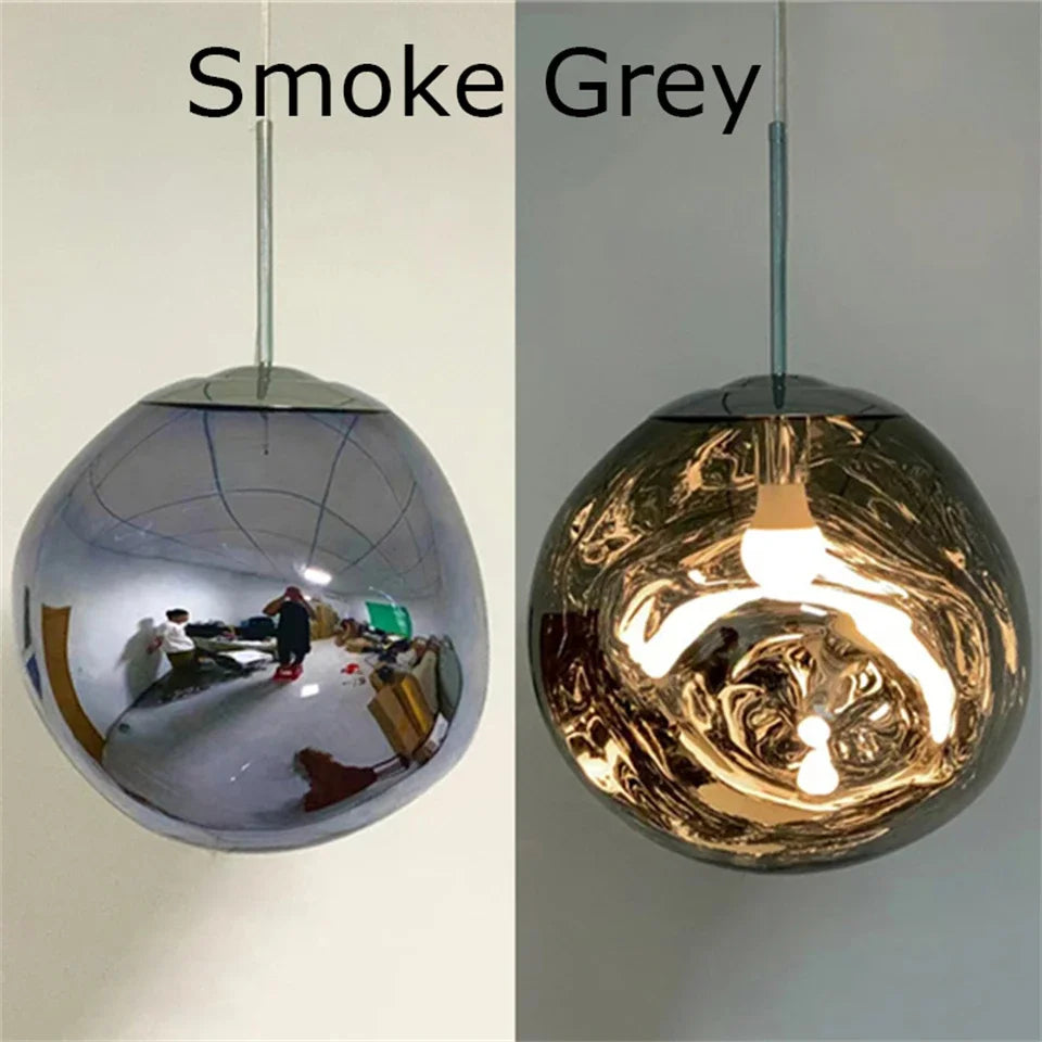 Nordic LED Ceiling Pendant Lamp Glass Lava Effect Decor Home Fixtures for Kitchen Hanging LED Pendant Lights Lighting Decor Home