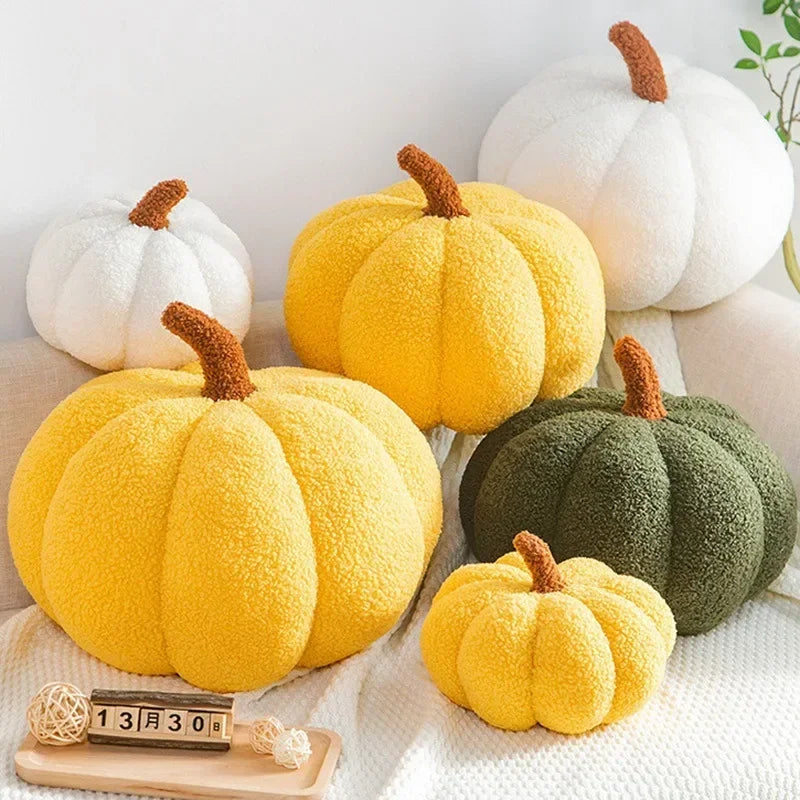 New Decorative Cushion Activity Plush Nordic Ins Sofa Backrest Orange Pumpkin Pillow for Living Room Cute Pillow Home Decoration
