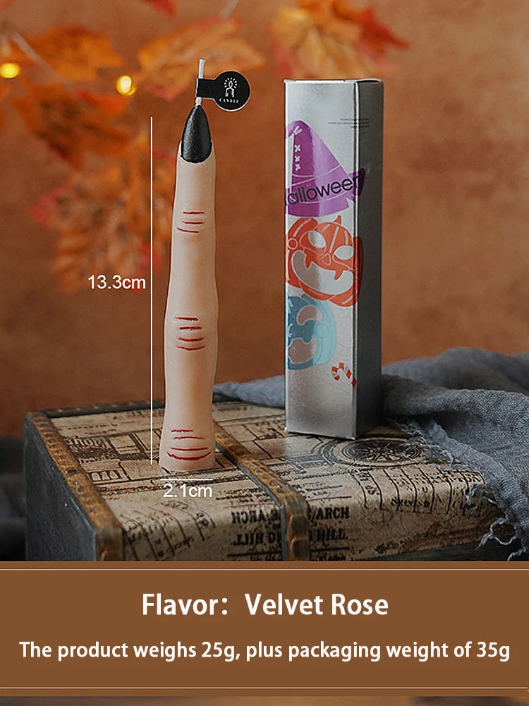 Halloween Aromatherapy Candle Set: Skull+Pumpkin+Bone Fingers   Horror Home Decoration Set  Limited Edition Gift