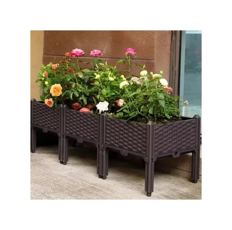 Raised Garden Bed Modular Planting Box Vertical Garden Bed Rectangular Garden Planting Box For Vegetables And Plants