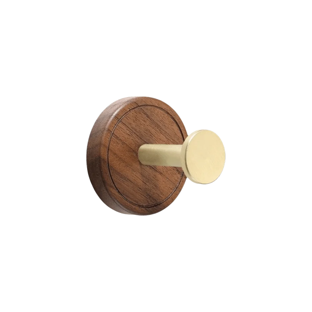 No Drilling Suction Cup Hook Self-Adhesive Solid Wood Wood Hook Heavy Duty Reusable Wall Mount Hook Kitchen Organization