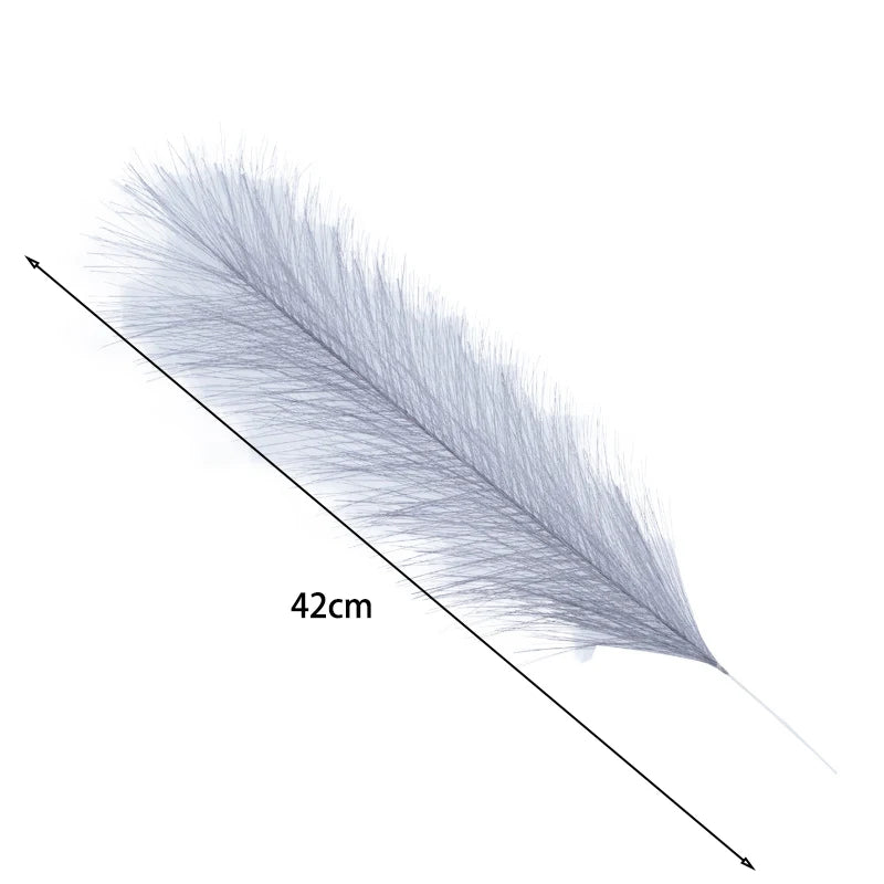 10Pcs Artificial Pampas Grass Bouquet for Home Bedroom Room Wedding Party Decoration Fake Plant Simulation Dried Flower Reed