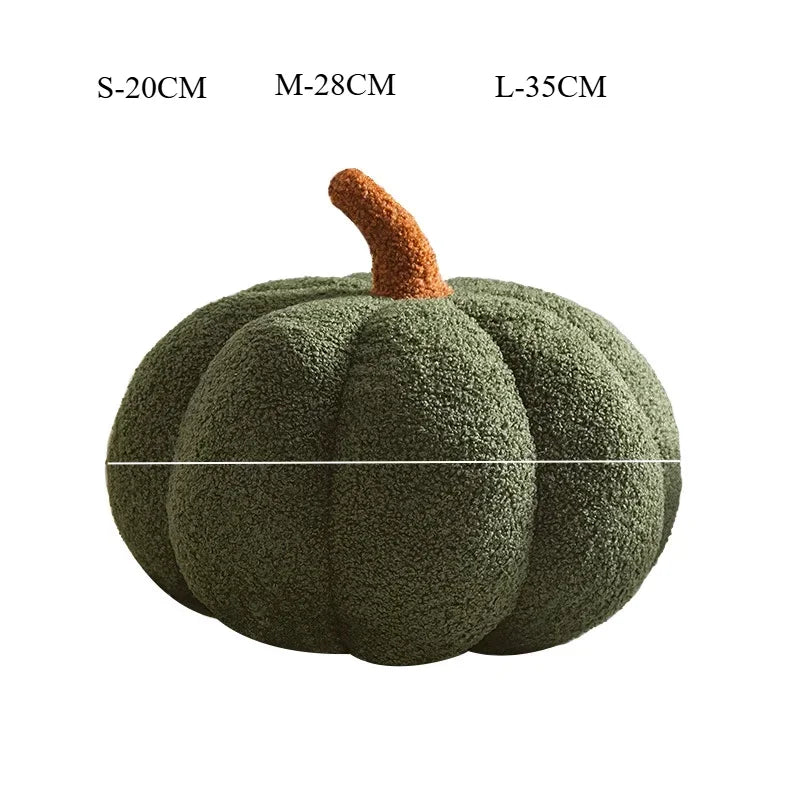 New Decorative Cushion Activity Plush Nordic Ins Sofa Backrest Orange Pumpkin Pillow for Living Room Cute Pillow Home Decoration